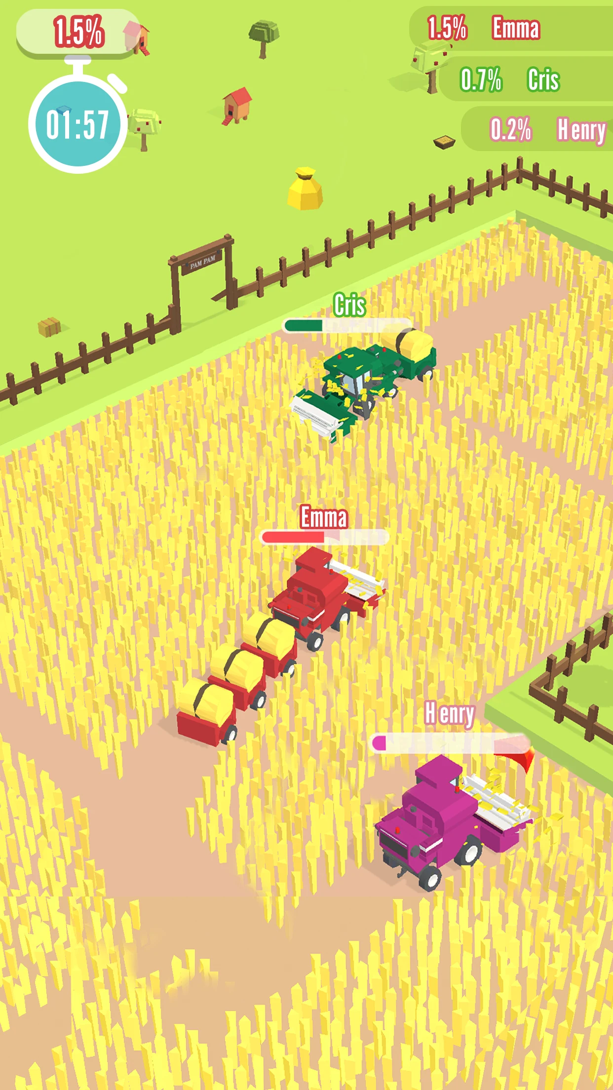Harvest.io – 3D Farming Arcade screenshot
